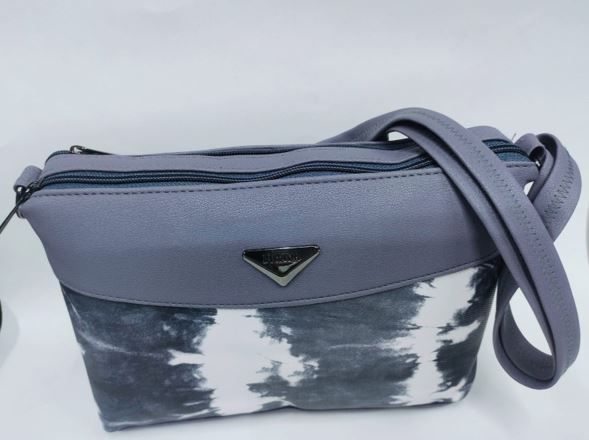 Purple & White Shoulder/ Cross Bag - Image 3