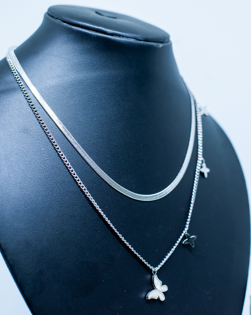 Butterfly Pendent with Chain - Image 2