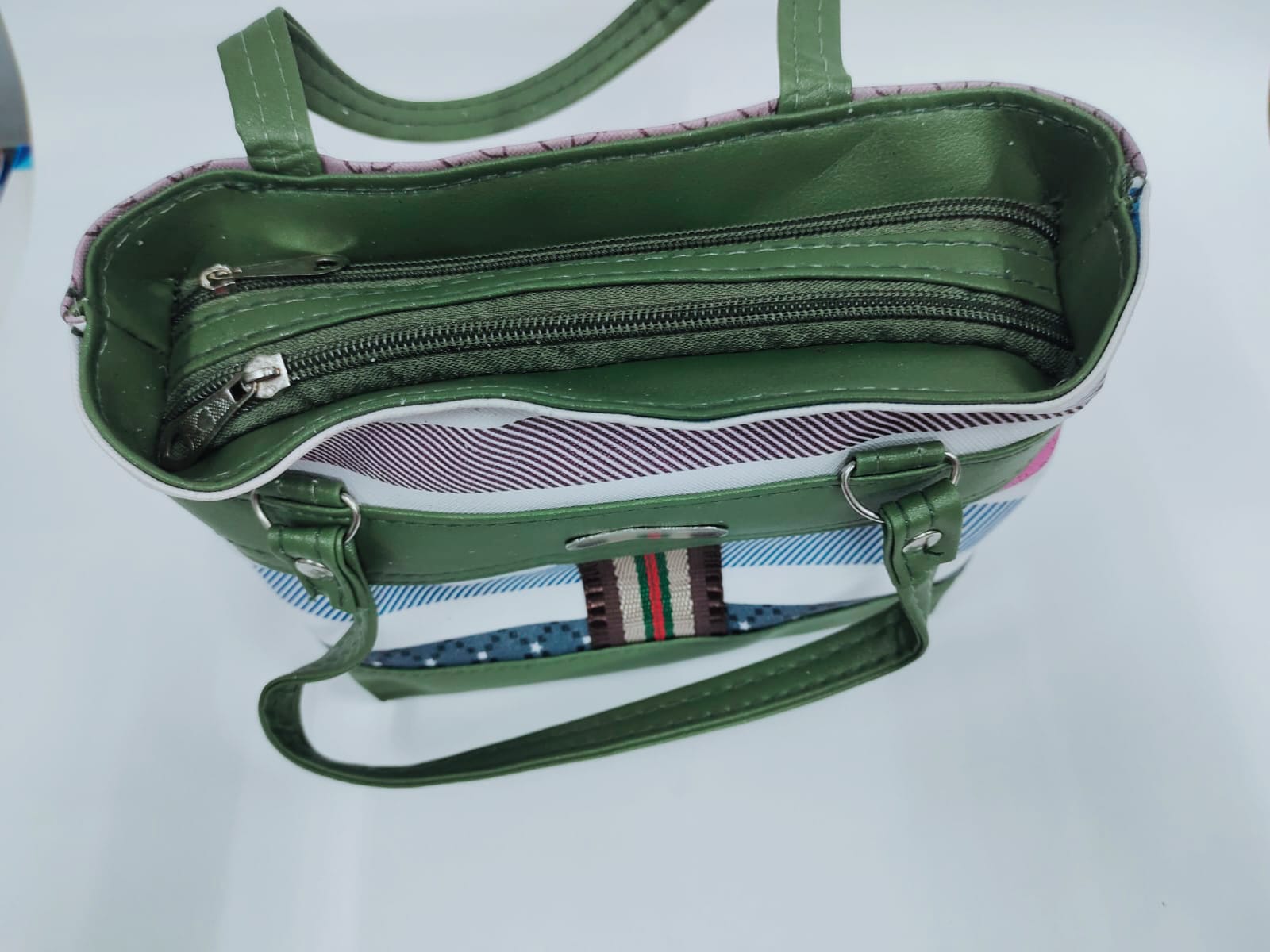 Multicolor Rama Green Handbag - Image 3