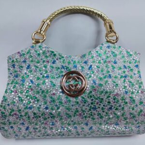 Silver Green Handbag