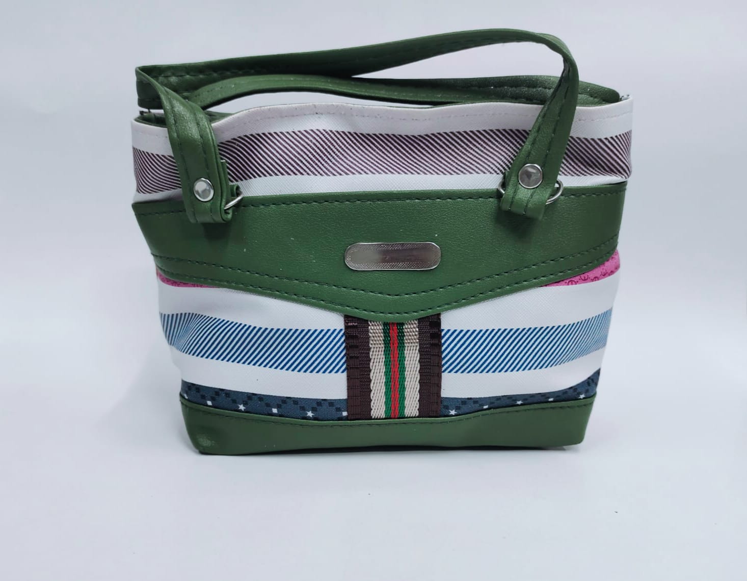 Multicolor Rama Green Handbag