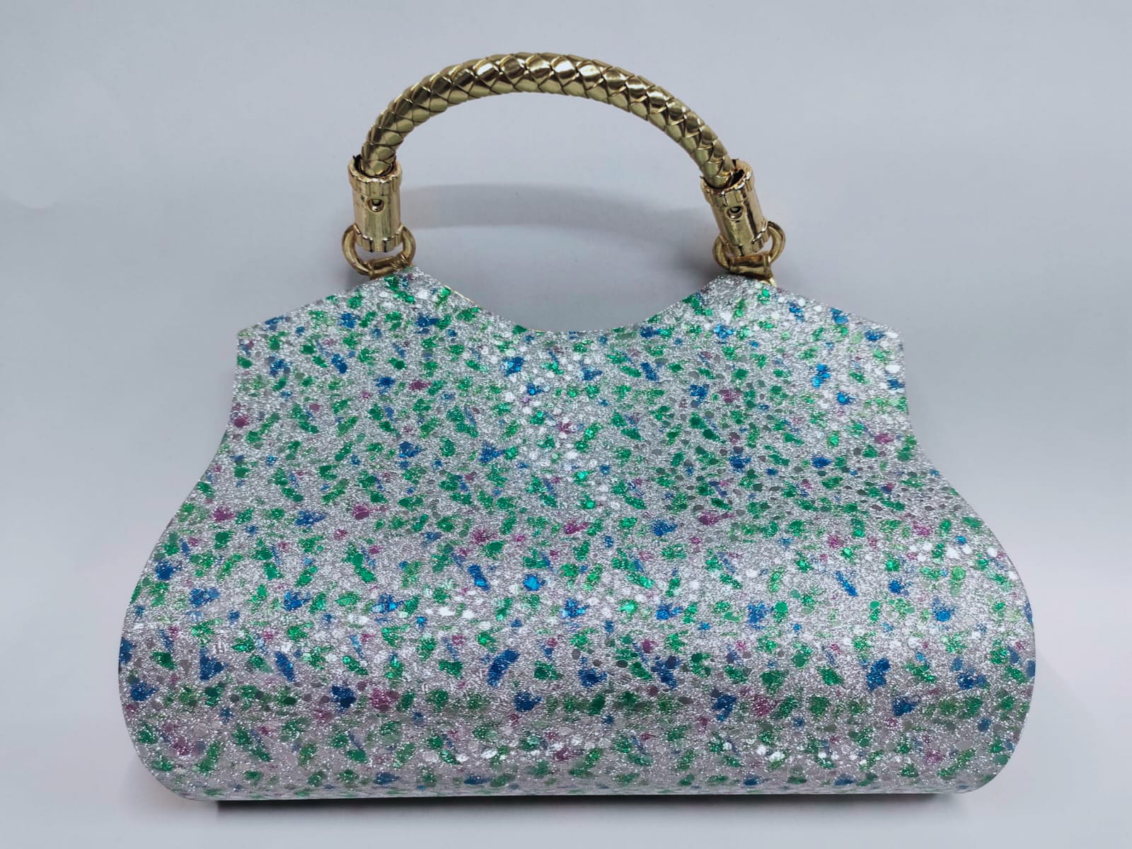 Silver Green Handbag - Image 4