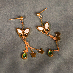 Golden Butterfly Shape Earing